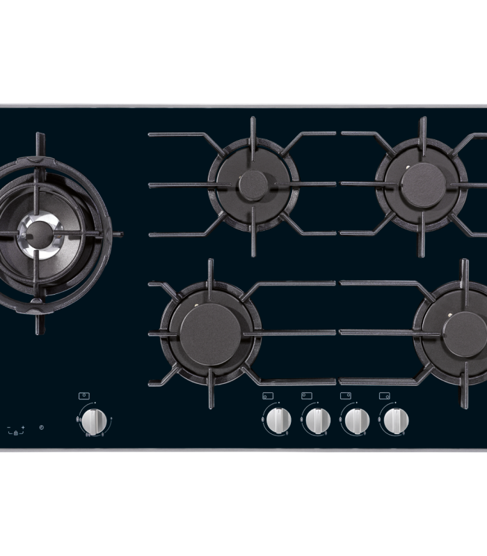 B-IN GAS HOB <br> 95CM GLASS BLACK <br> KM3054-1G