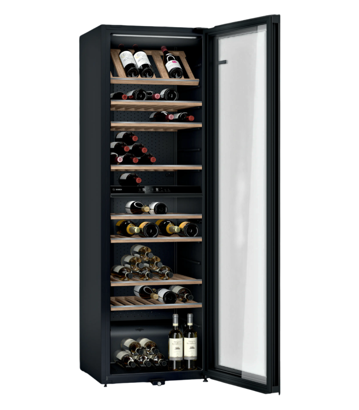 WINE CABINET 2 ZONE 199BTLS BLACK<br> KWK36ABGA